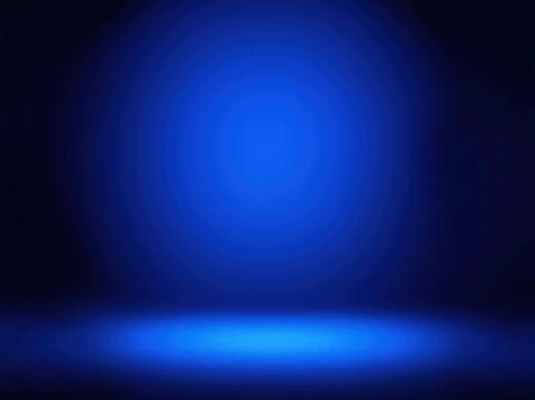 Blue Studio Background with Gradient Lighting