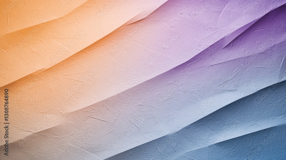 Poster colorful abstract paper texture background with gradient shades and artistic layered design for crea