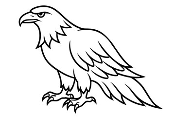Fototapeta premium Elegant Eagle Stroke