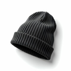 Wool Beanie Mockup with Neat Stitching