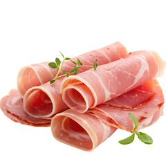 Rolled Slices of Fresh Prosciutto with Herbs