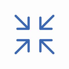 Minimize screen window icon vector sign