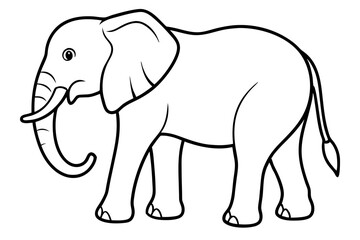Elegant Elephant Linework