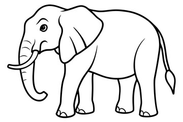 Elegant Elephant Linework