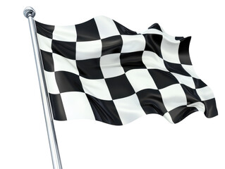 Isolated Checkered Flag