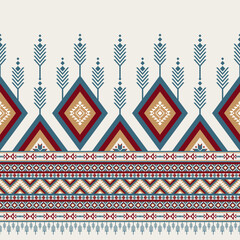 Ethnic geometric pattern design for background or wallpaper.
