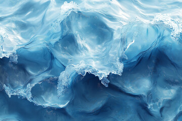 Fototapeta premium Deep sea blue water texture wallpaper background