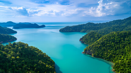 Obraz premium A peaceful holiday on the tropical coast
