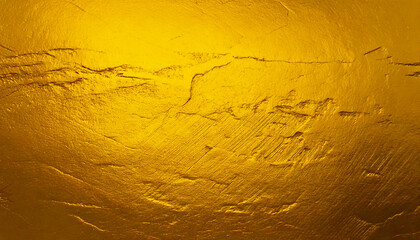 Naklejka premium Golden yellow metal scratch texture background