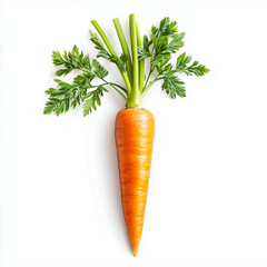 carrot on white background