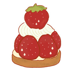 cake with strawberry