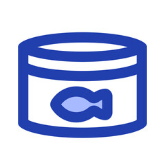 canned cat food blue style