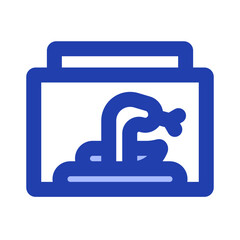 snake cage blue style