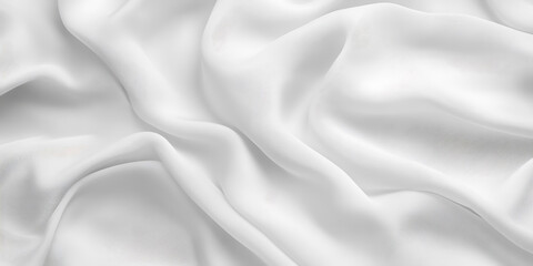 Fototapeta premium Minimalist White Fabric Wallpaper Background for Interior Design, Branding, or Digital Art Projects