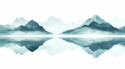 Ink and wash landscape