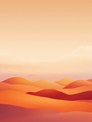 Obraz premium Mountains illuminated by sunset