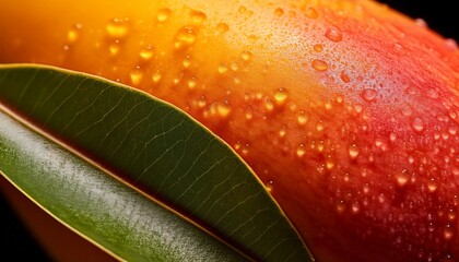 Extreme macro mango peel: subtle color gradients & fine pores.  Revealing natural texture, organic detail.  Unique close-up.

