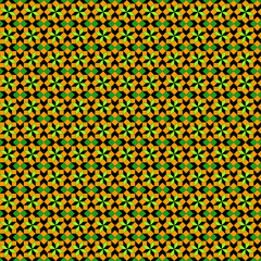 Bright colors Modern abstract geometric mosaic seamless pattern Simple square rhombus polygon flowers stars