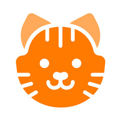 cat face dualtone style