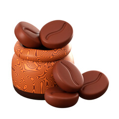 Coffee Pack 3D Illustration