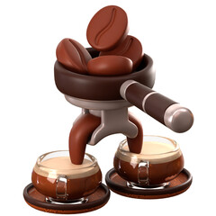 Espresso 3D Illustration