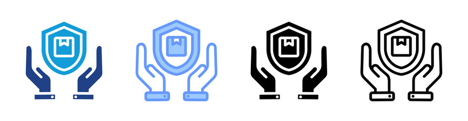 Obraz premium Safety icon set multiple style collection