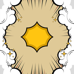 vintage frame with golden ornament