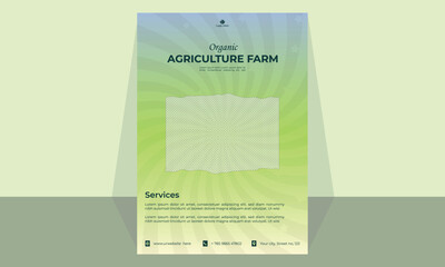 Organic Modern flyer design for Agriculture Company / Farm.
