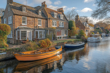 A scenic view of Chichester Canal, serene and picturesque, waterway setting.