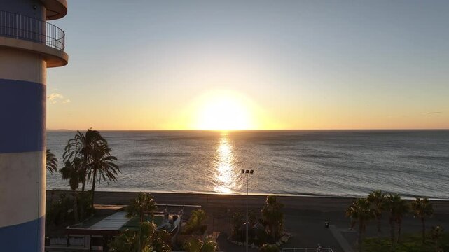 Faro de Torre del Mar de Velez-Malaga en Andalucia, Espa&ntilde;a