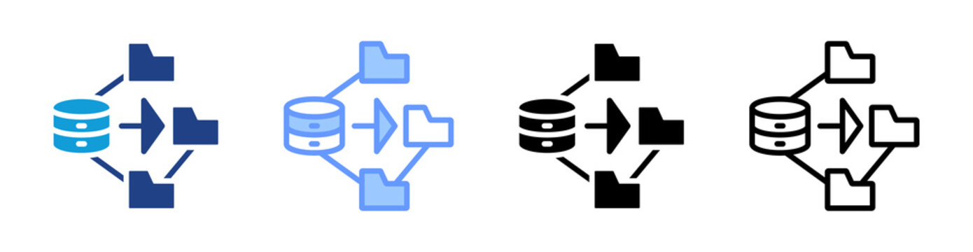 Mapreduce icon set multiple style collection