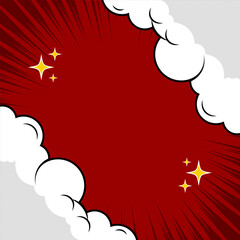 abstract background with clouds and stars