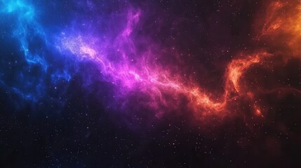 Fototapeta premium Cosmic Nebula with Vibrant Colors in Deep Space Background for Science and Art
