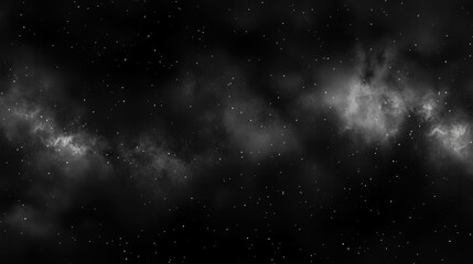 Obraz premium Mysterious deep space with stars and dark nebula