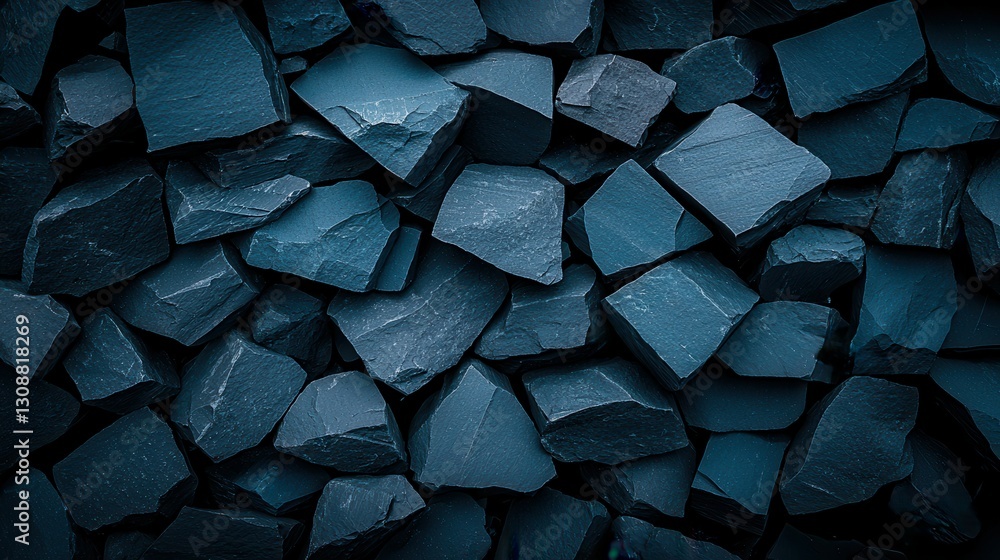Poster dark slate rocks background of natural stone abstract texture and pattern design