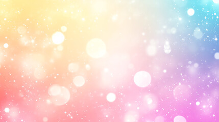 Colorful pastel bokeh background with sparkling lights