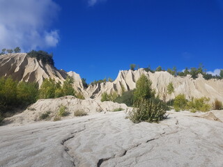mountain landscape with blue sky