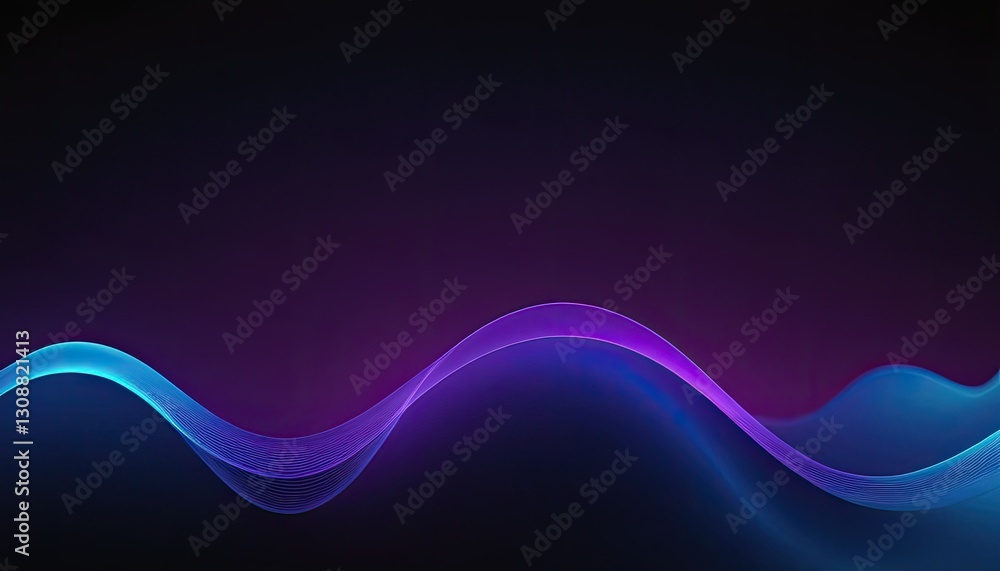 Poster abstract flowing neon color wave lights background generative ai aig21 1
