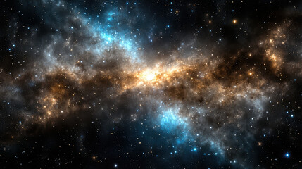 Obraz premium stunning cosmic scene featuring rich purples and vibrant colors of deep space