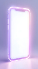 Blank White Screen Smartphone &ndash; Isolated Mobile Device for Mockups