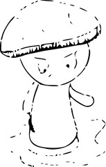 Angry mushroom  emotions 