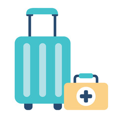 Medical Tourism Luggage Icon