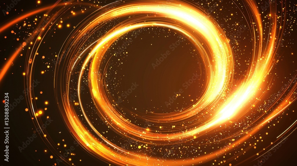 Aufkleber abstract ring background with glowing swirling background. vector swirl trail effect. abstract vecto