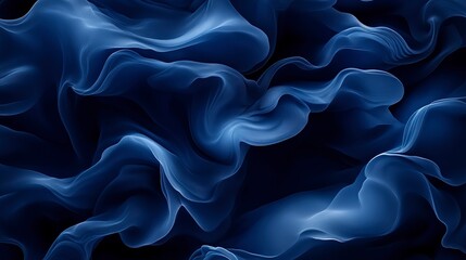 Fototapeta premium Dark indigo and navy clouds, moody and sleek with soft shadows