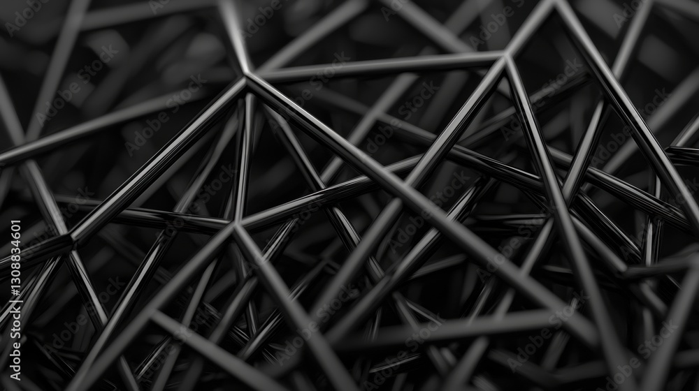 Aufkleber high-tech industrial plasma cutting process with sharp metal structures in dark visuals