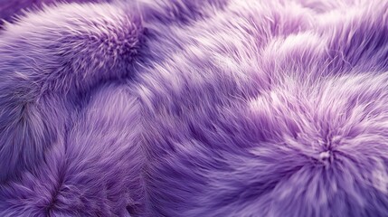 A close-up view of soft, fluffy purple fur, showcasing texture and color variations.