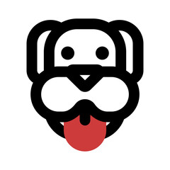 dog face mixed style