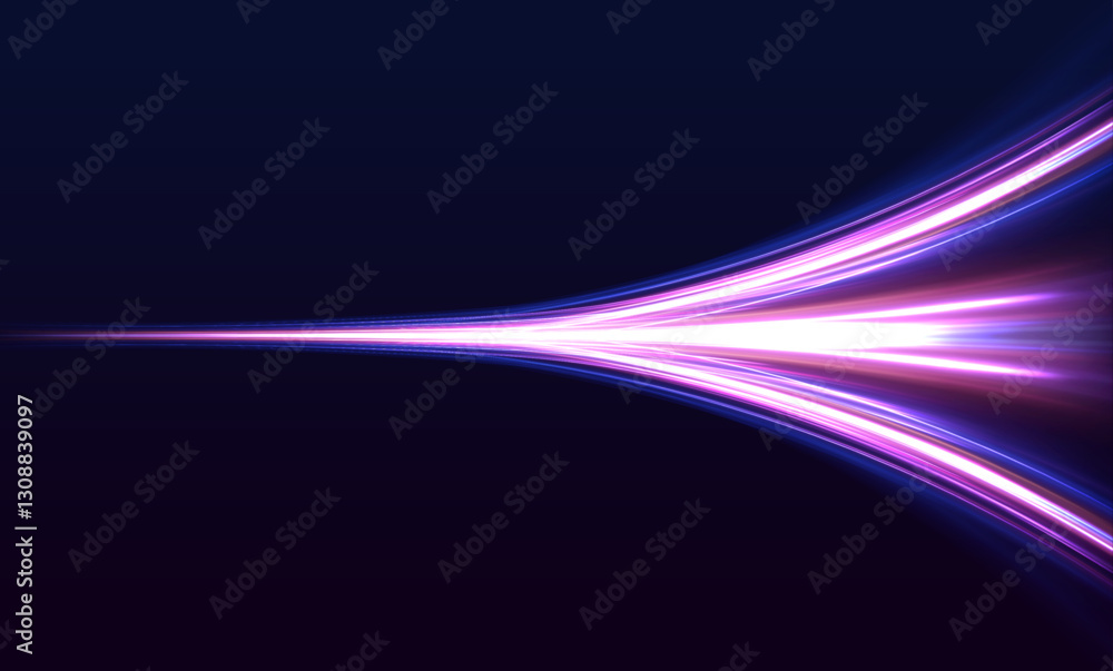 Poster this vibrant design showcases a magical energy vortex, created by swirling neon lights. the tunnel o