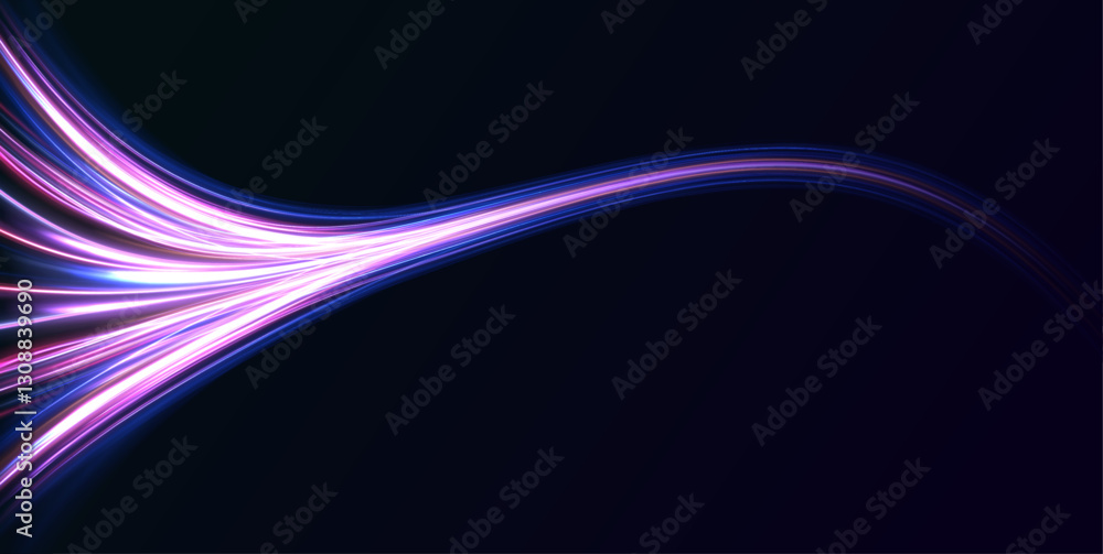 Poster isometric ai chipset on printed circuit board in futuristic concept technology. light trail wave, fi