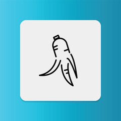 Ginseng icon.  Editable stroke. Vector illustration	
